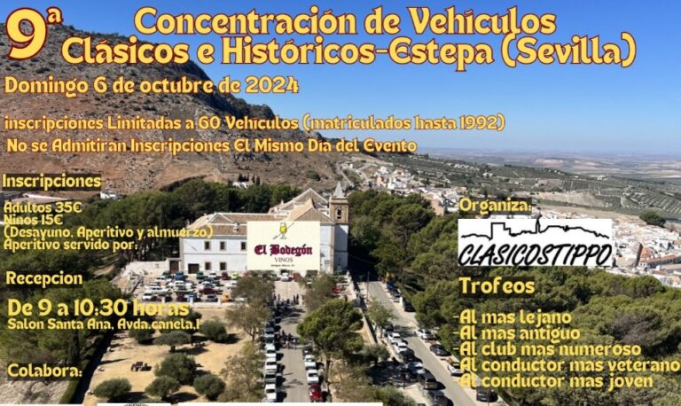 Concentración de Coches Clásicos Estepa 2024