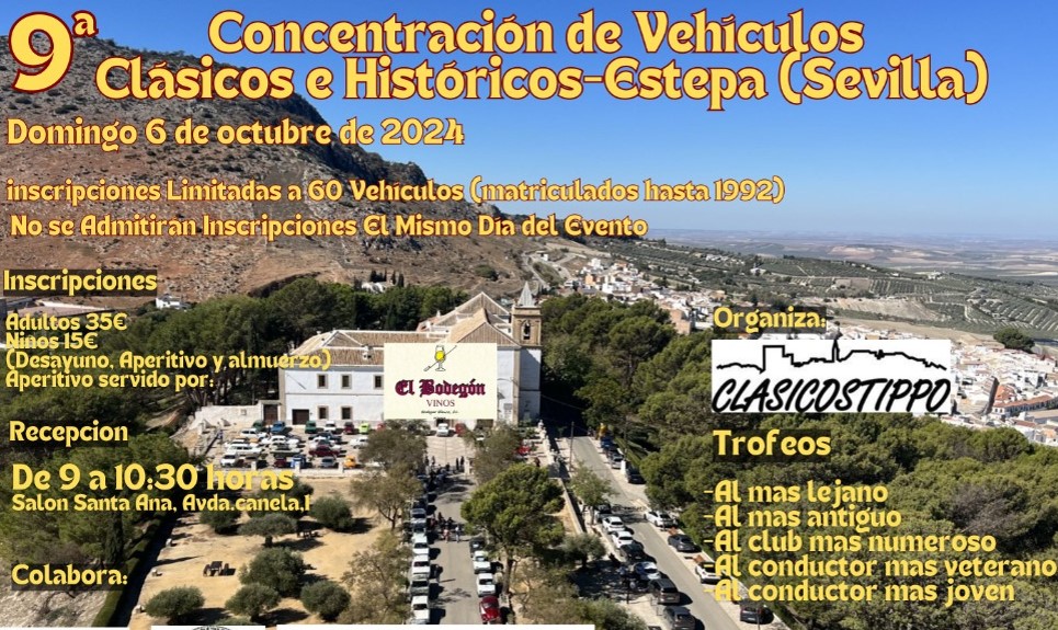 Concentración de Coches Clásicos Estepa 2024