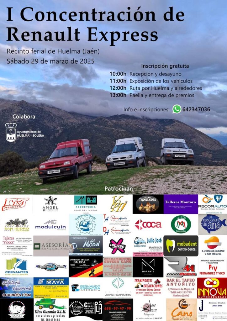 Cartel Encuentro Renault Express Jaén