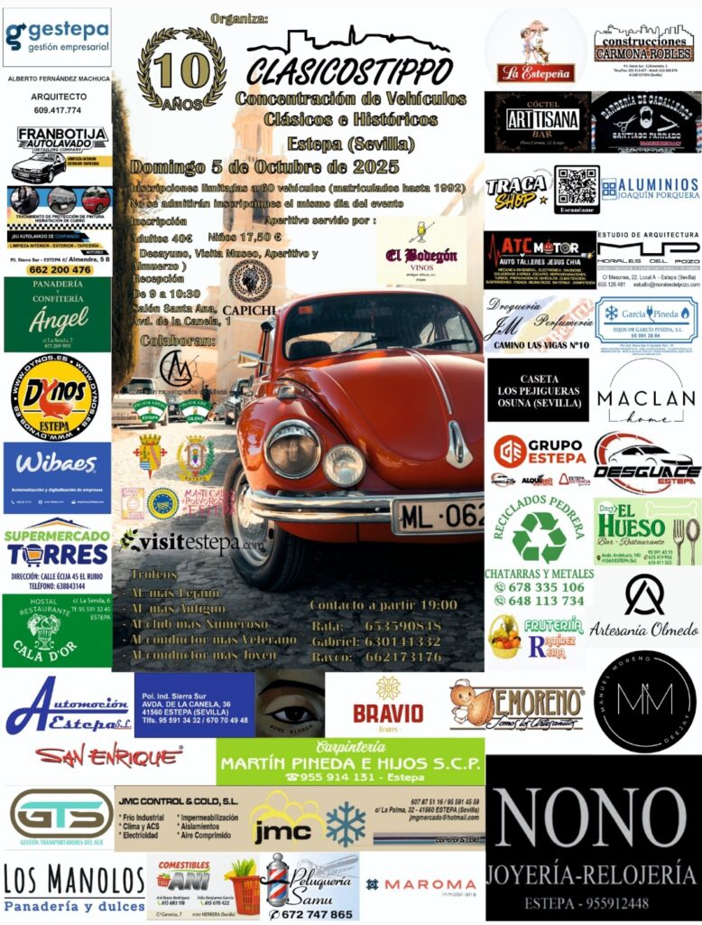 Concentración de Coches Clásicos e Históricos de Estepa 2025